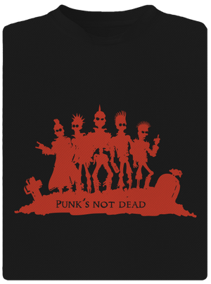 Punks not dead! gyerek sport póló Black