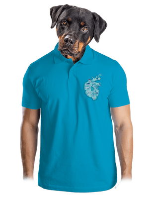 Érte dobog a szív férfi pólóingek Blue Atol