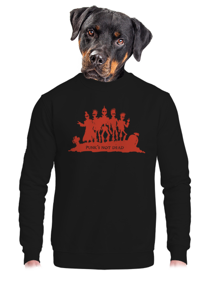 Punks not dead! unisex crewneck Black