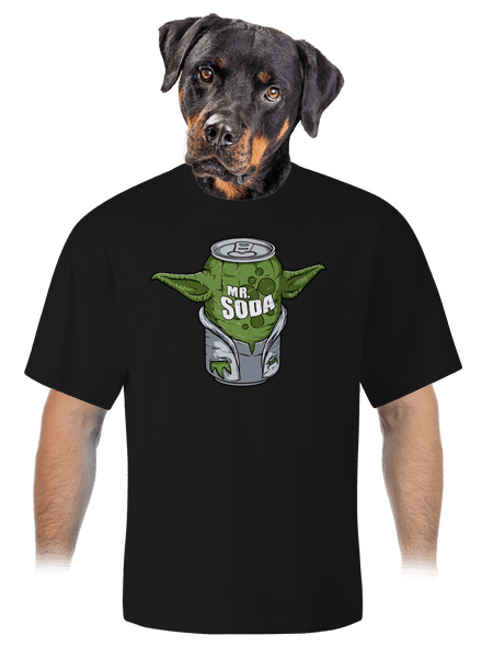 Mr. Szóda unisex túlméretezett póló Black