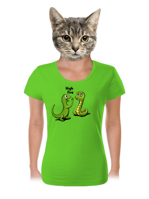 High Five női póló Apple Green