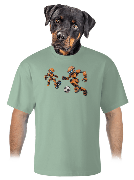 AI futball unisex túlméretezett póló Sage