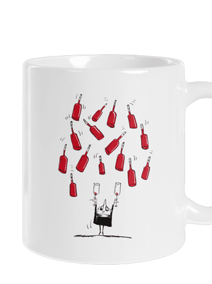 Boldog borász hagyományos bögre White