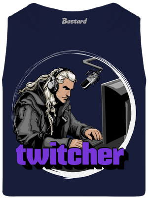 Twitcher férfi trikó French Navy