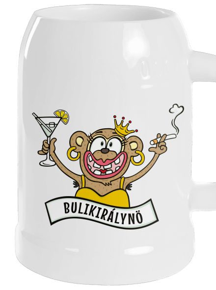 Bulikirálynő söröskorsó White