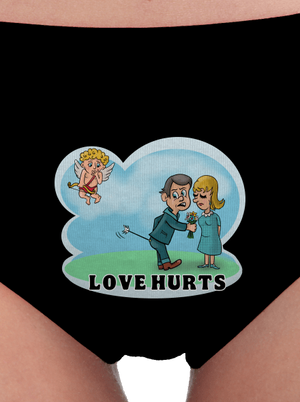 Love hurts női bugyik Black