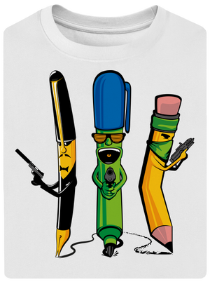 Az író banda unisex túlméretezett póló White