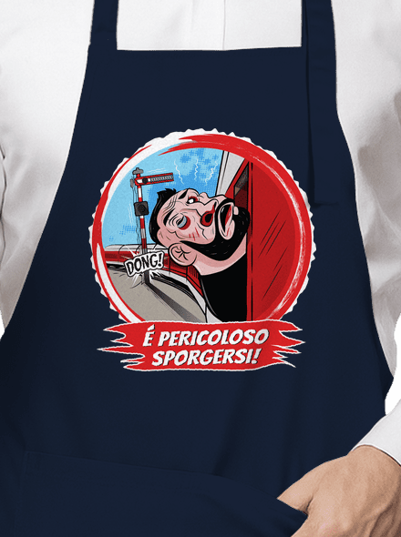 É pericoloso sporgersi kötény Navy