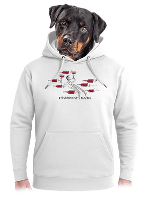 Chardonnay matrix unisex prémium pulóver Snowwhite