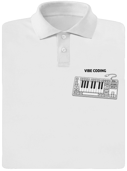 Vibe coding férfi pólóingek White