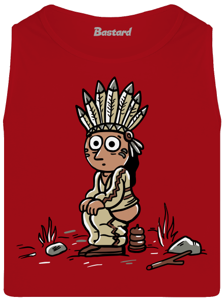 Indián férfi trikó Red