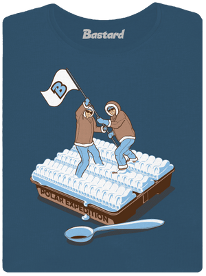 Sarki expedíció prémium női póló Petrol Blue