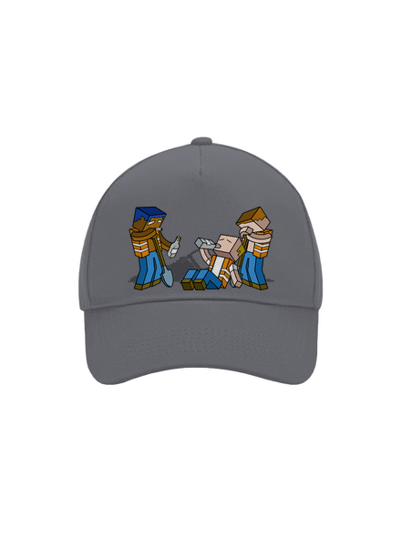 Real Minecraft baseballsapka Graphite grey