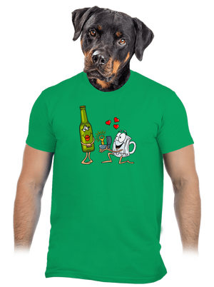 A sör szeretete férfi póló Kelly Green