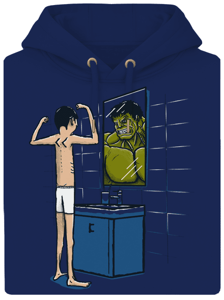 Hulk unisex prémium pulóver Navy