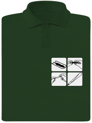 Joint férfi pólóingek Bottle Green Mal