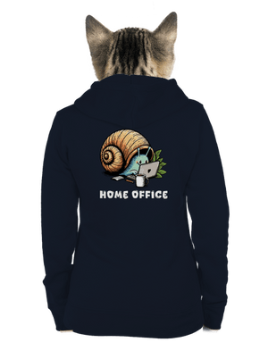 Sneka home office cipzáras női pulóver Navy Mal