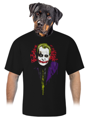 Zeman Joker unisex túlméretezett póló Black