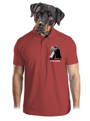 Star dance férfi pólóingek Burgundy