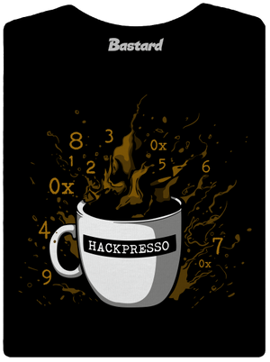 Hackpresso  prémium női póló Black