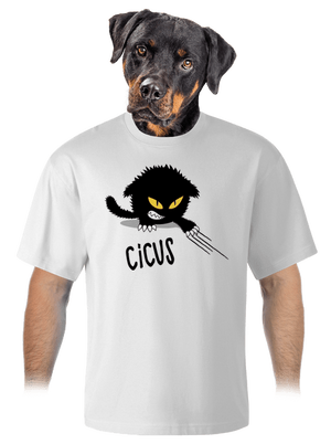 Cicus unisex túlméretezett póló White