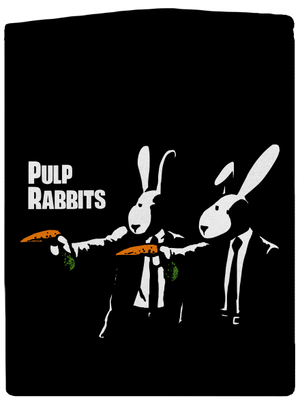 Pulp Rabbits cipzáras női pulóver Black