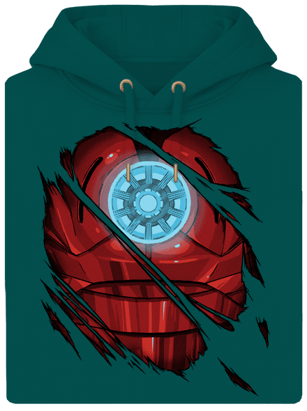 Ironman unisex prémium pulóver Emerald Green