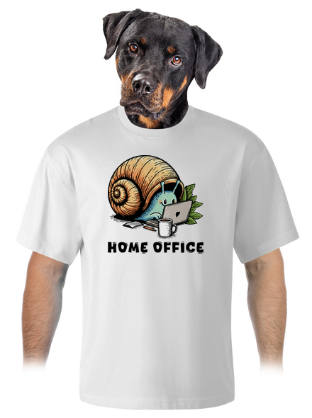 Sneka home office unisex túlméretezett póló White