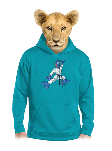  gyerek kenguruzsebes pulóver Hawaiian Blue