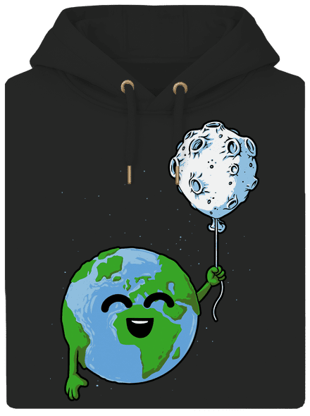 Ballon unisex prémium pulóver Dark Black