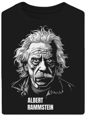 Albert Rammstein unisex túlméretezett póló Black