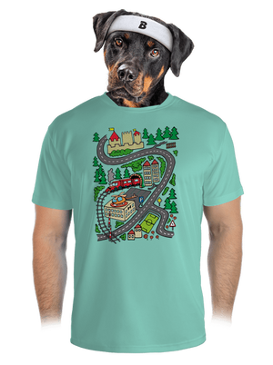 Úton férfi sportpóló Mint Mal