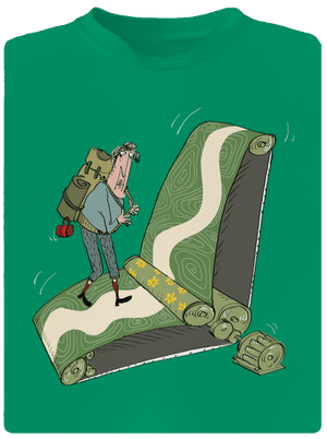 túrázás az övön gyerek sport póló Kelly Green Mal