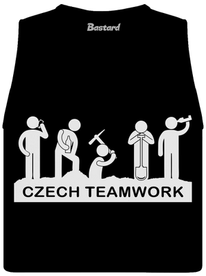 Czech Teamwork női bővített trikó Black