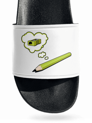 Ceruza és hegyező papucs White