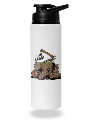 I Am Groot kulacs White