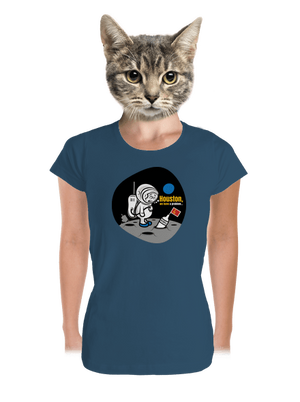  prémium női póló Petrol Blue