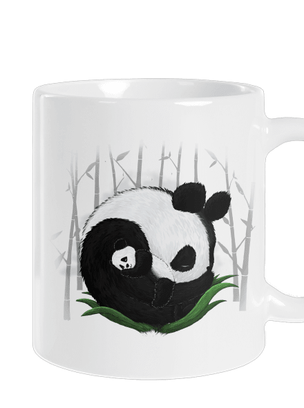 Két alvó panda hagyományos bögre White