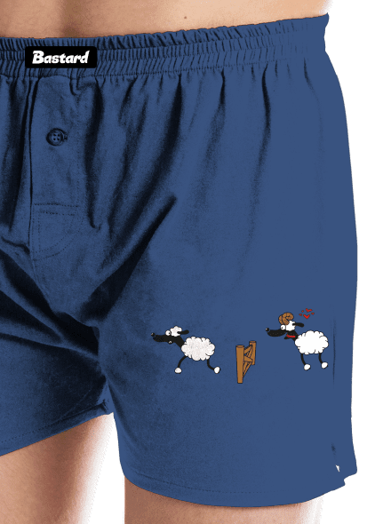 Sheeps in love férfi alsó nadrág Blue