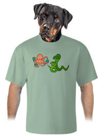 unisex túlméretezett póló