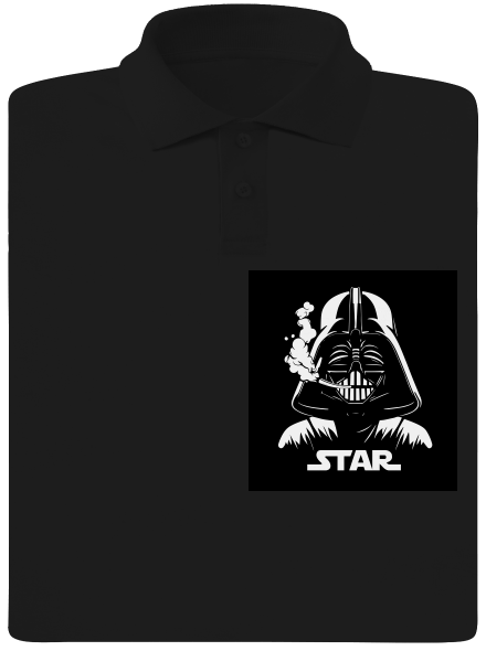 Darth Star férfi pólóingek Black
