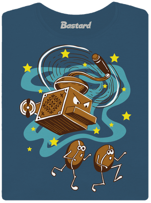 Meg foglak verni prémium női póló Petrol Blue