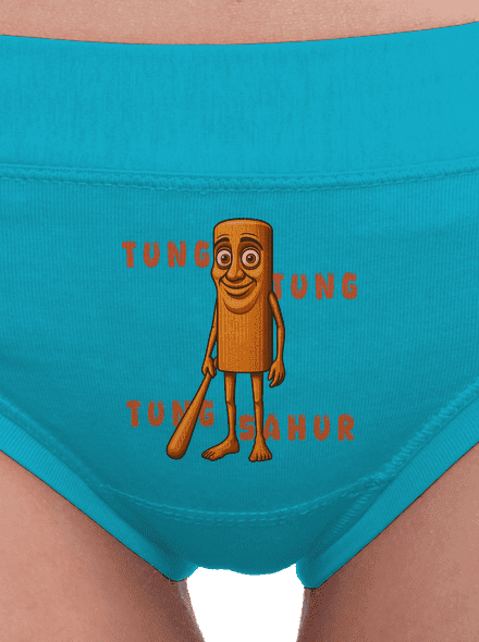 Tung Tung Tung Sahur – Italian Brainrot női bugyik Turquoise
