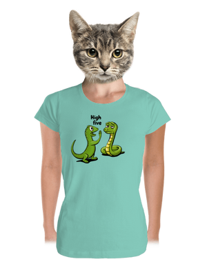 High Five prémium női póló Mint Mal