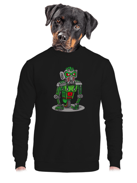 Robo gorilla unisex crewneck Black