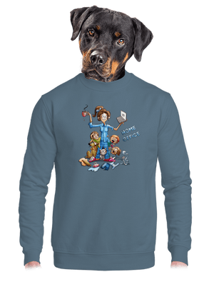 Anyukák home office unisex crewneck Nordic Blue