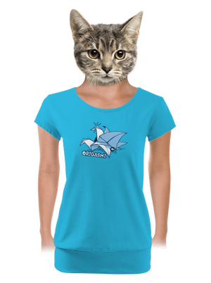 női póló elasztikus alsó szegéllyel