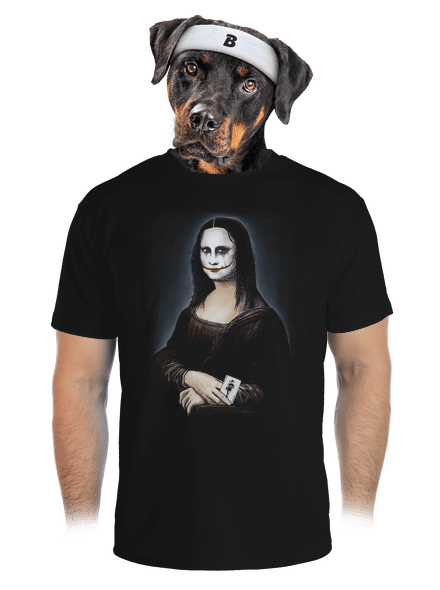 Mona Joker Lisa férfi sportpóló Black
