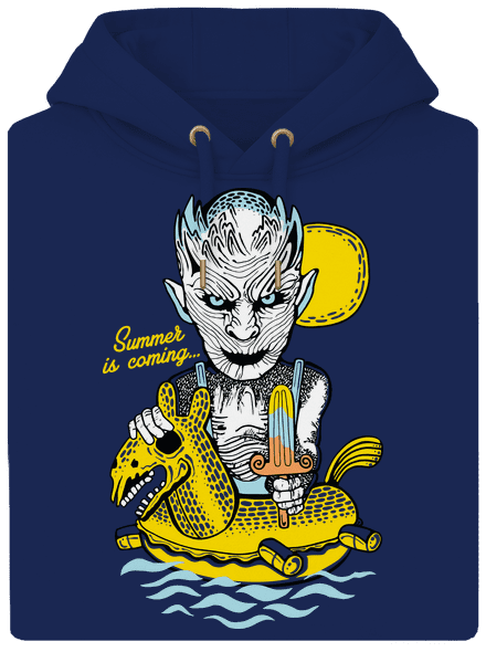 Summer is coming 2 unisex prémium pulóver Navy