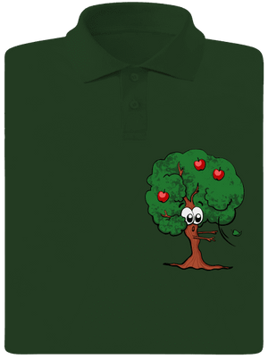 Alma és almafa férfi pólóingek Bottle Green Mal